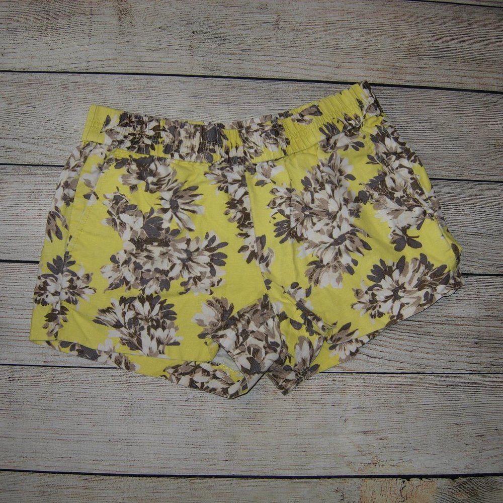 J. Crew Pull On Floral Linen Blend Shorts 2